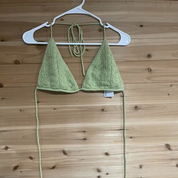 Green Reformation Knit Bikini Top - Picture 2 of 6